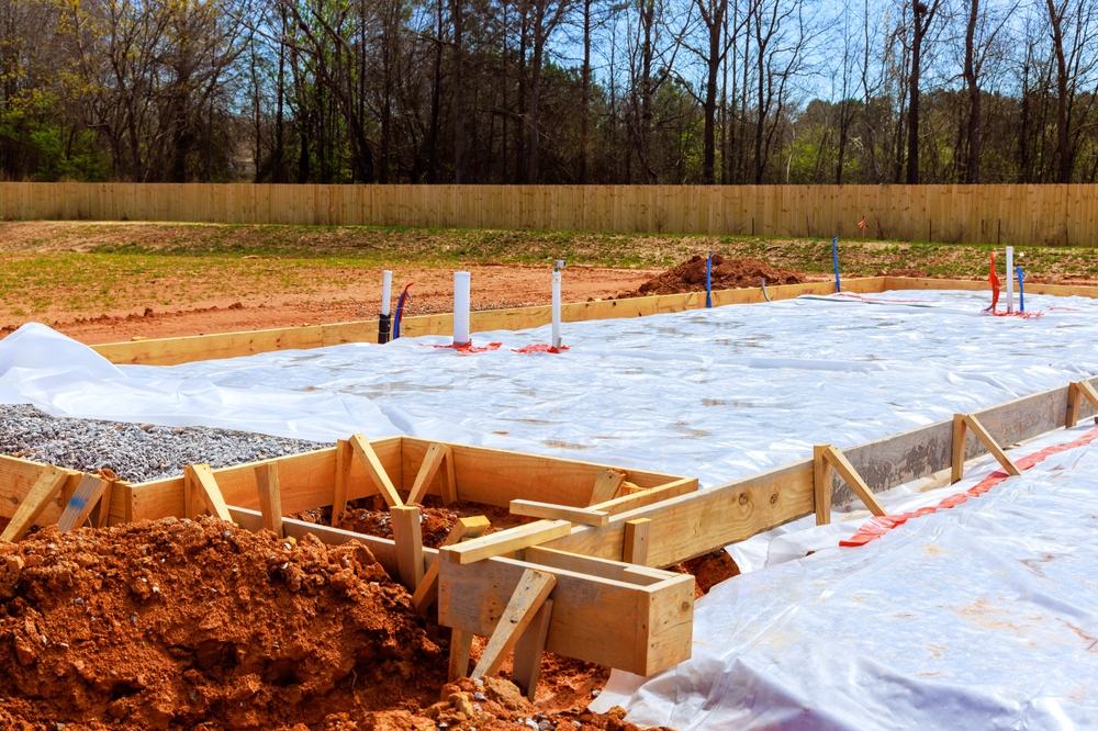 Home foundation in Maryland.